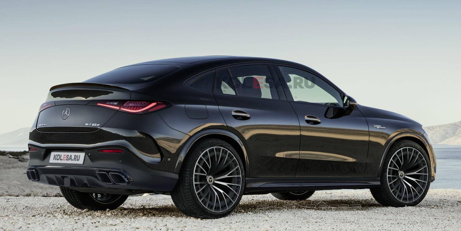 战斗感进一步提升,全新奔驰amg glc 63轿跑suv测试实车图曝光_搜狐