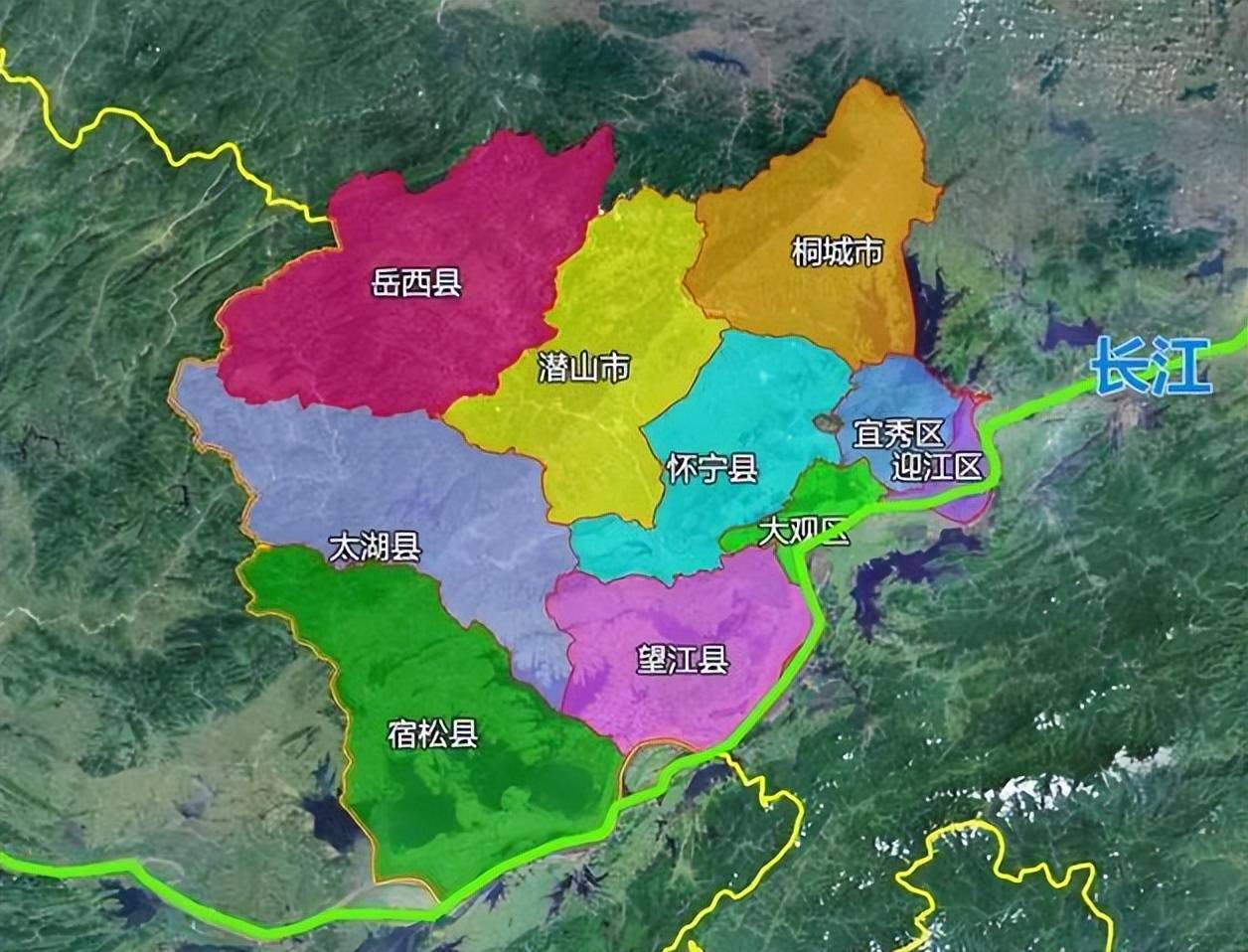安庆市的区划调整,安徽省的第5大城市,为何有10个区县?