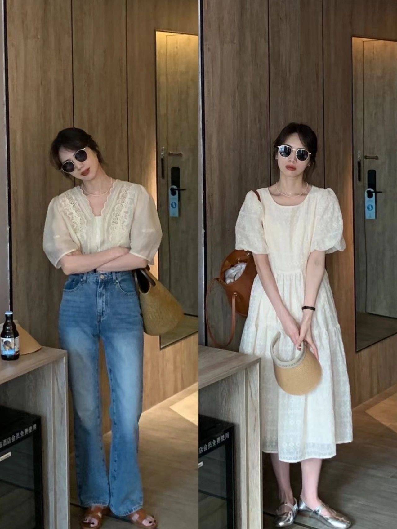 34套夏季穿搭,可盐可甜,日常,上班通勤都可参考,非常实用_连衣裙_裙子