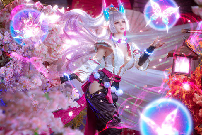 cos:英雄联盟灵魂莲华辛德拉cosplay正片12p-努力的十八魔_伊喵_白嫖