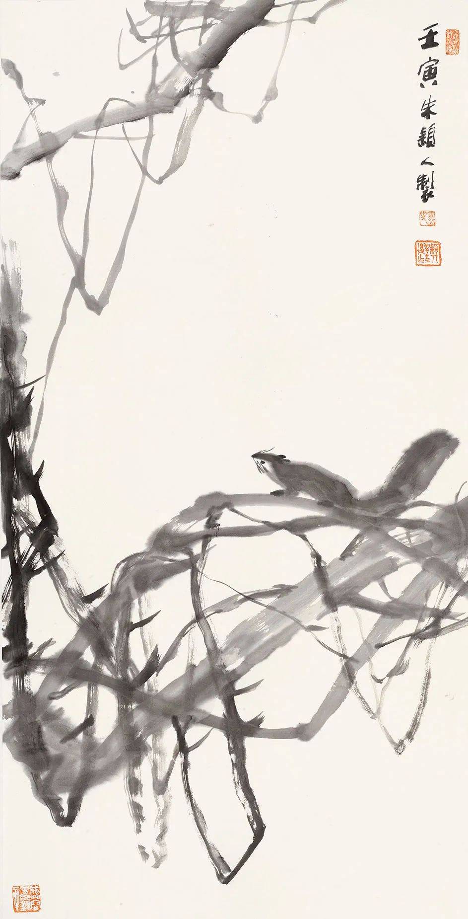 朱颖人 / 飞花令 2023 · 中国花鸟画名家学术邀请展_笔墨_cm_纸本