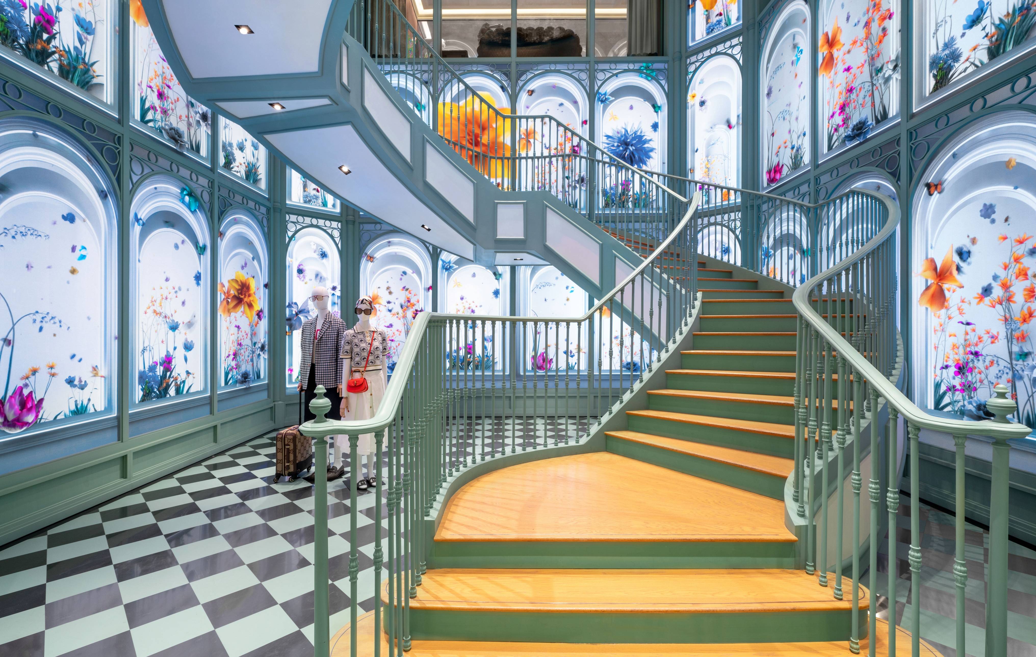 古驰成都skp精品店正式开幕_店铺_gucci_空间