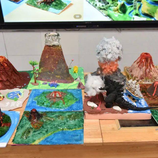 地理火山模型制作方法图片