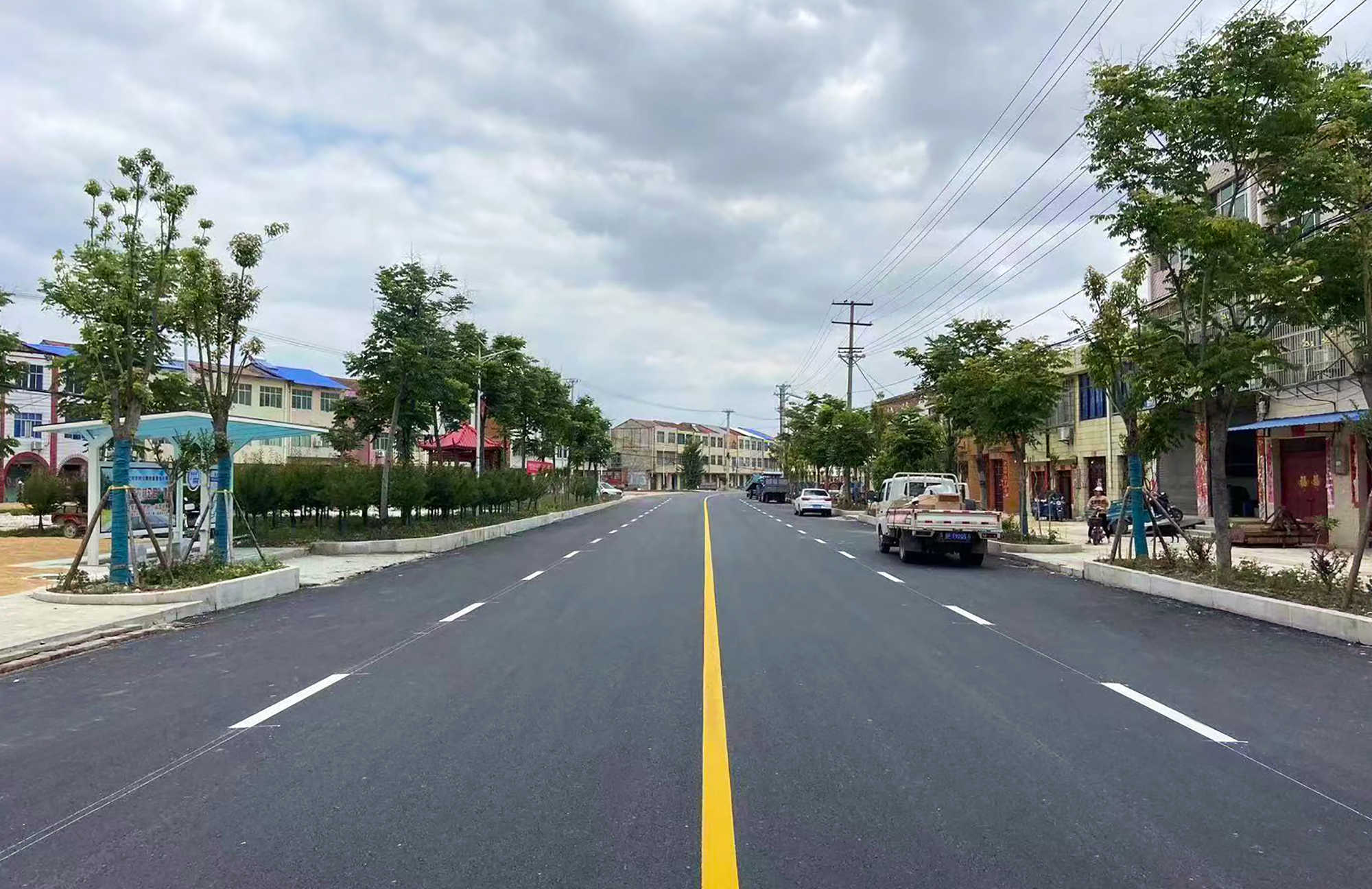 襄阳市枣阳:316省道徐寨街道大修工程完工_终点_来源_人力