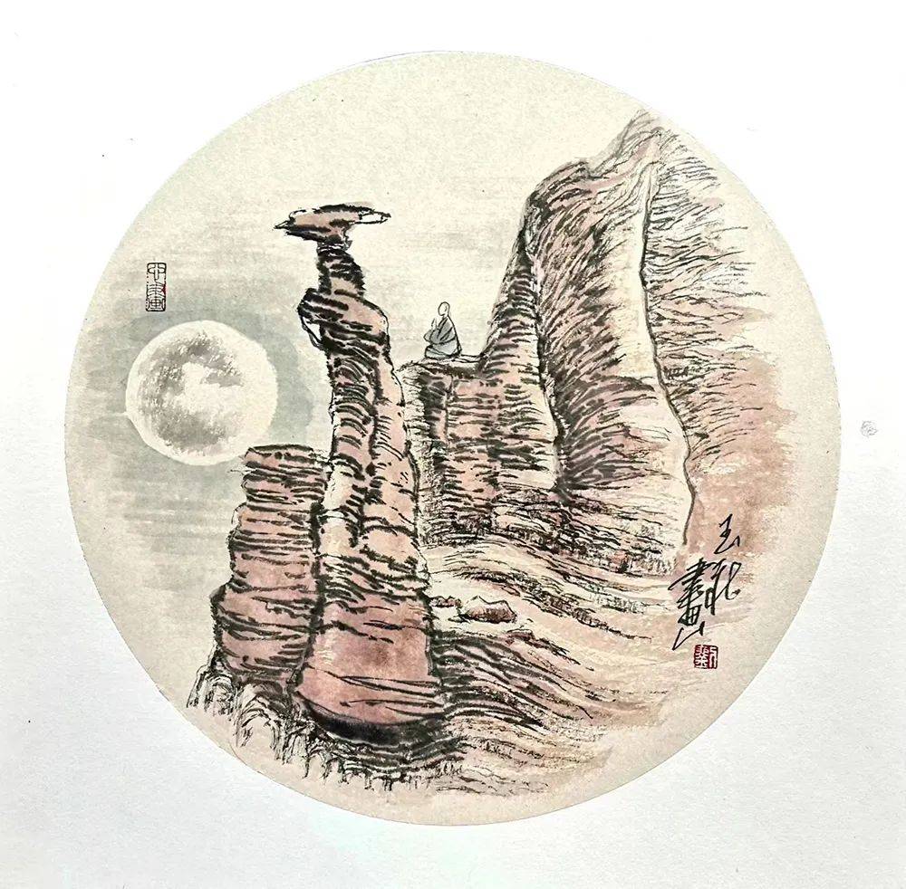 【北京墨真书画院】特别推荐当代国画家--刘玉社骋怀大海道作品赏析