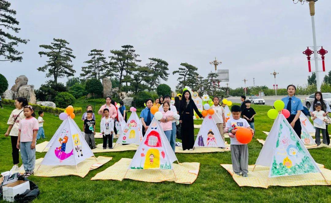 博野县检察院组织开展亲子彩绘帐篷主题活动