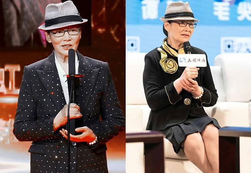 看看68岁潘虹的年龄,发现:衣着素雅,头发微卷,显老优雅_女性_时尚