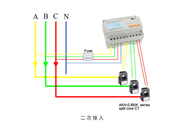 光伏双向电表接线图图片