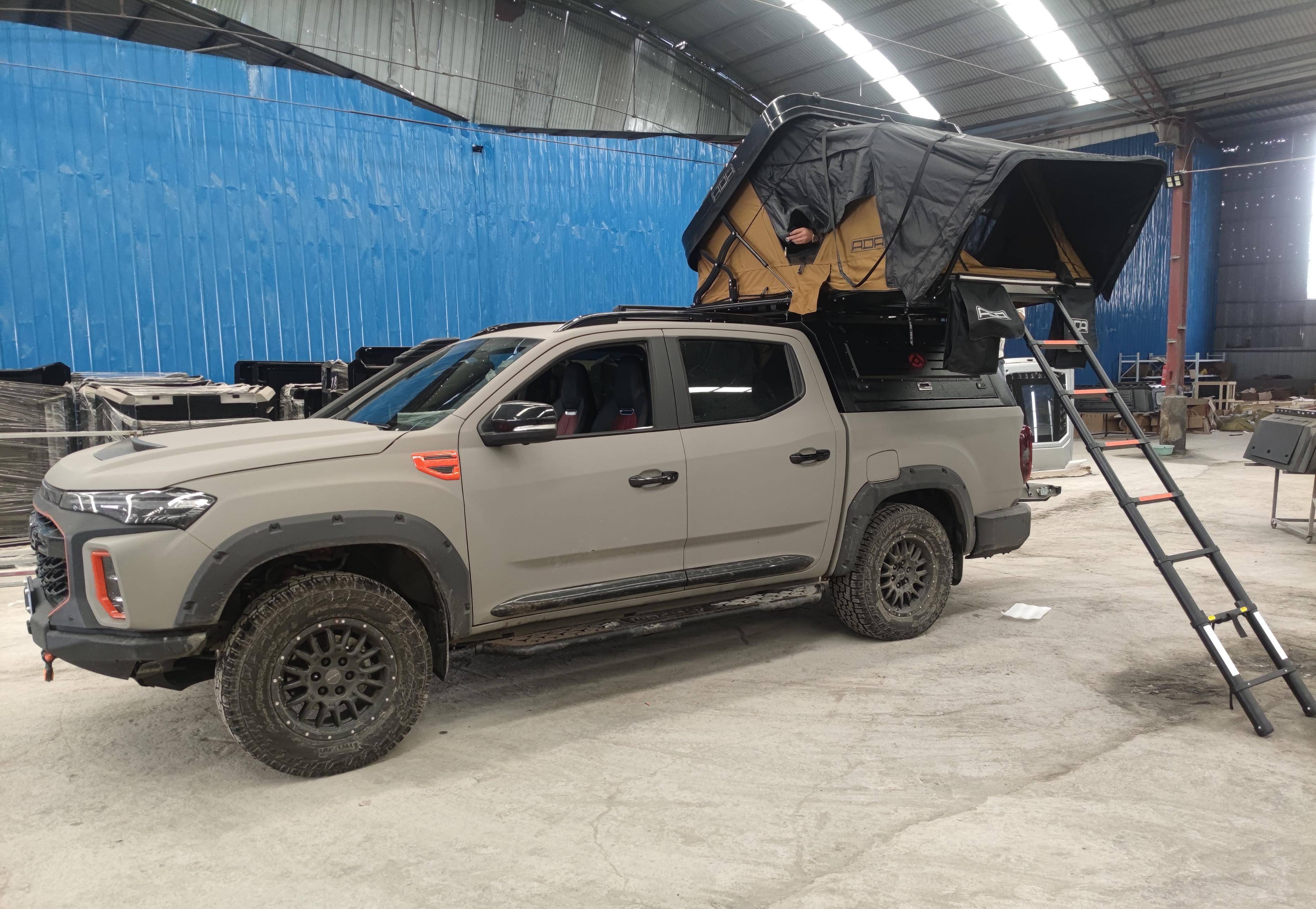 上汽大通t90皮卡牛魔王版户外露营改装方案分享_搜狐汽车_搜狐网