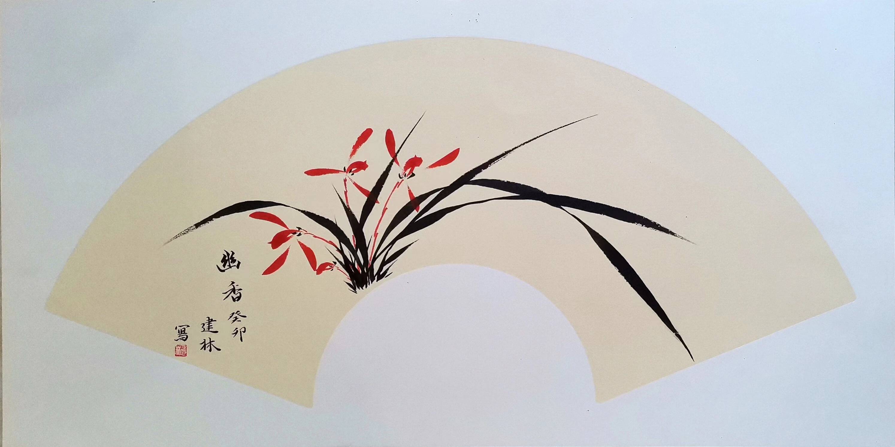 戴建林兰花作品欣赏_cmx_吉安市_国画