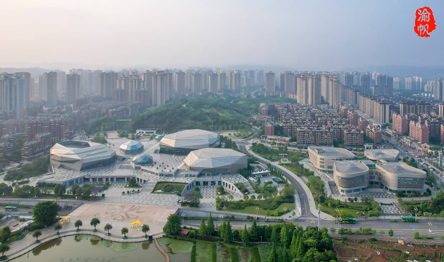 重庆大足的三馆一中心:中国西部区县级文化设施的天花板,太美啦_城市