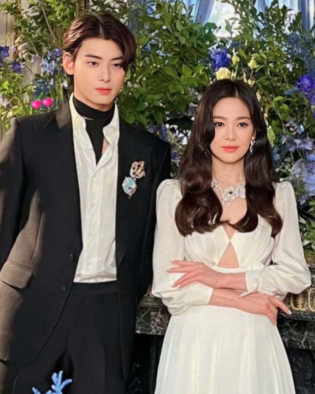 宋慧乔和车银优同框参加活动,车银优也没有肿,豪门姐弟即视感!