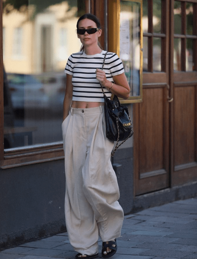 阔腿裤配凉鞋,穿出大女人的时髦!_michael_女士_风格