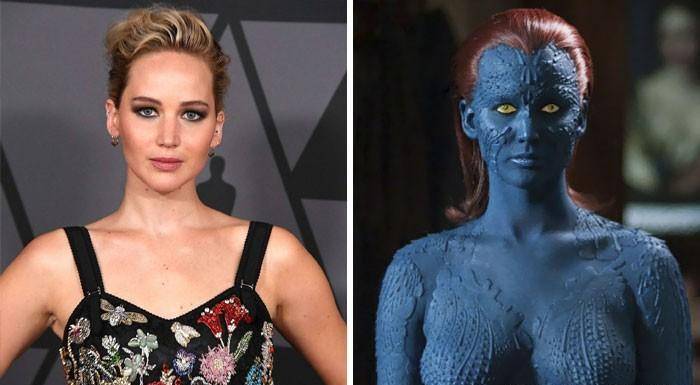 5.詹妮弗·劳伦斯(jennifer lawrence):《x战警》魔形女4.