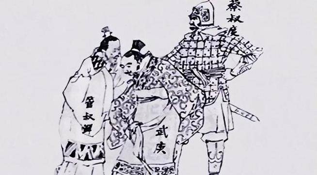 去世,周公旦受命代为管理朝政,蔡叔管叔发动三监之乱_武庚_儿子_姬处