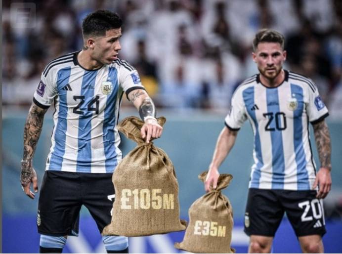 是同一个世界杯冠军的主角是后辈三分之一转会费_麦克·阿利斯特_梅西