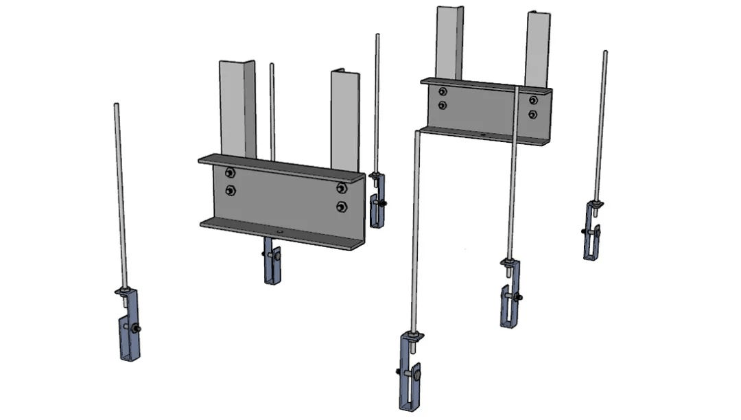 如何实现石膏板天花上做玻璃挡烟垂壁_基层_龙骨_焊接