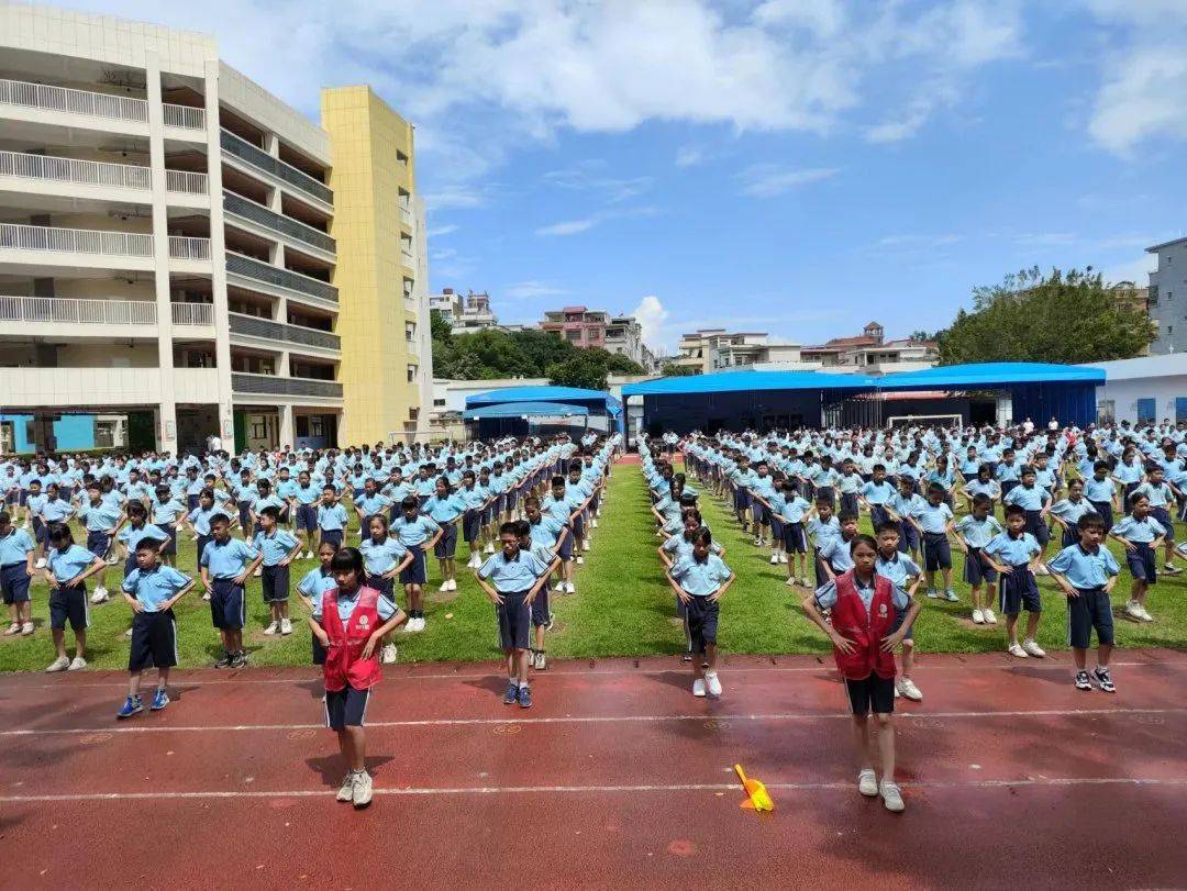 桥头镇12所小学开展大课间体育活动评比 莫家拳操成亮点_全镇_内容