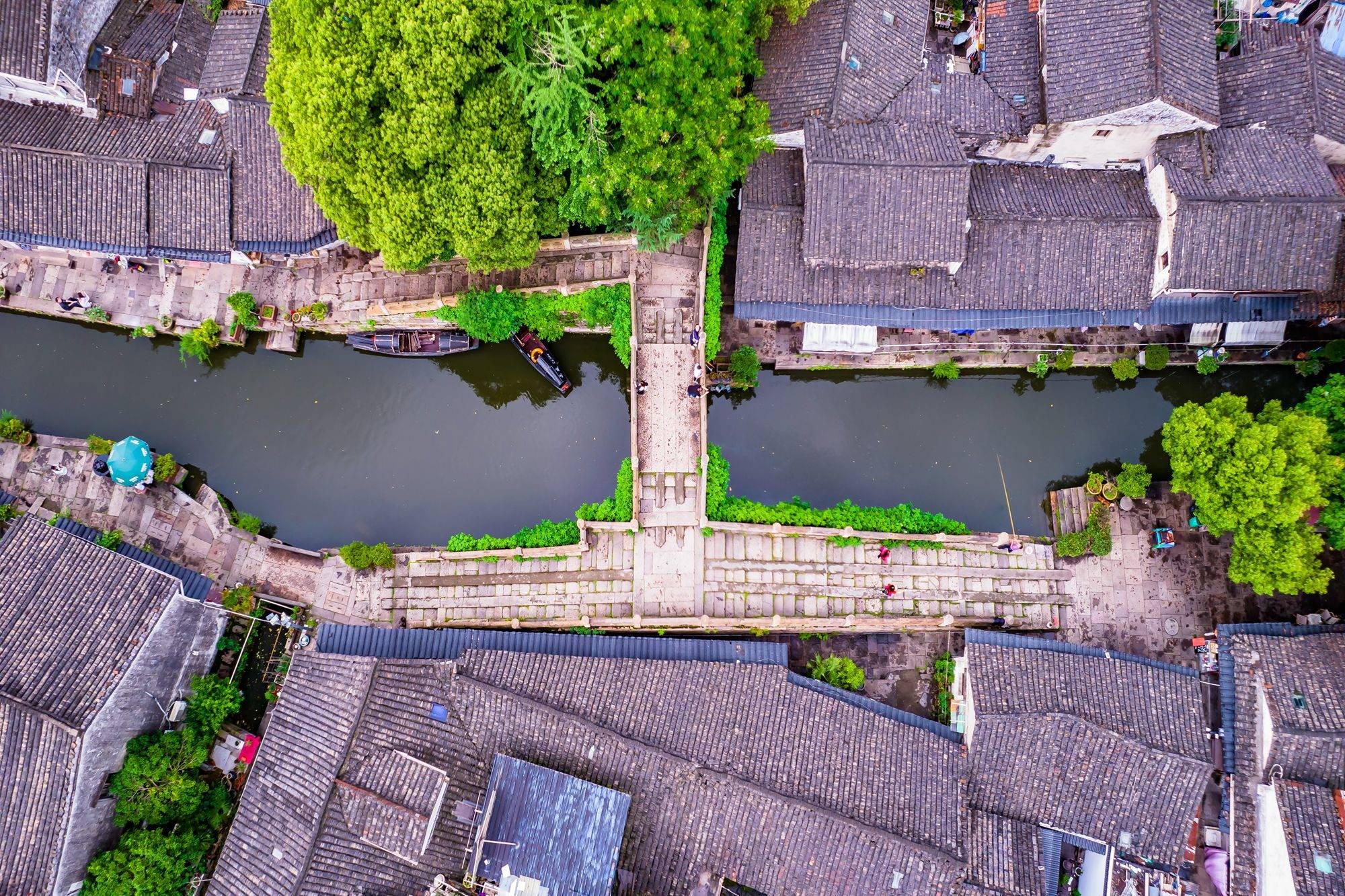 绍兴八字桥历史街区,赏"中国最早的立交桥",航拍的画面好震撼