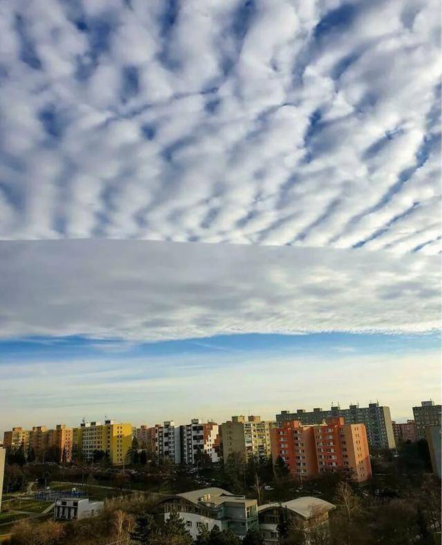 一组让人以为是ps出来的真实场景,天上的笑脸表情是谁发出来的?