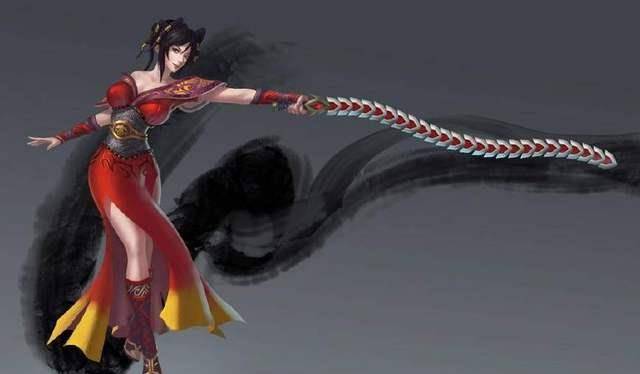 八尺这把武器是天行九歌中姬无夜的武器,在出场的时候姬无夜拿着这的