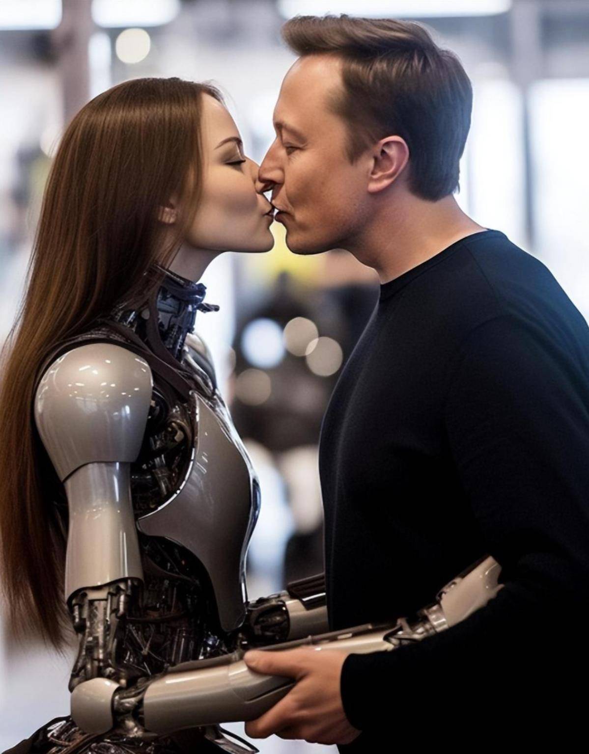 马斯克亲吻美女机器人，智械时代要来了？错，是AI诈骗的天下！_搜狐网