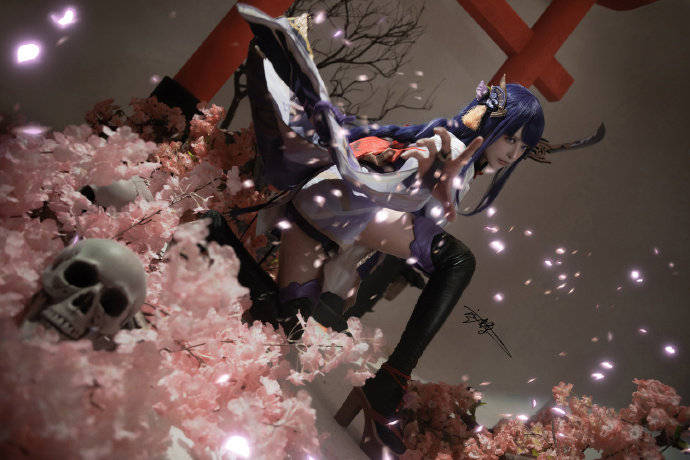 cos:原神雷电将军cosplay正片9p-空蝉utsusemi_伊喵_白嫖_部落