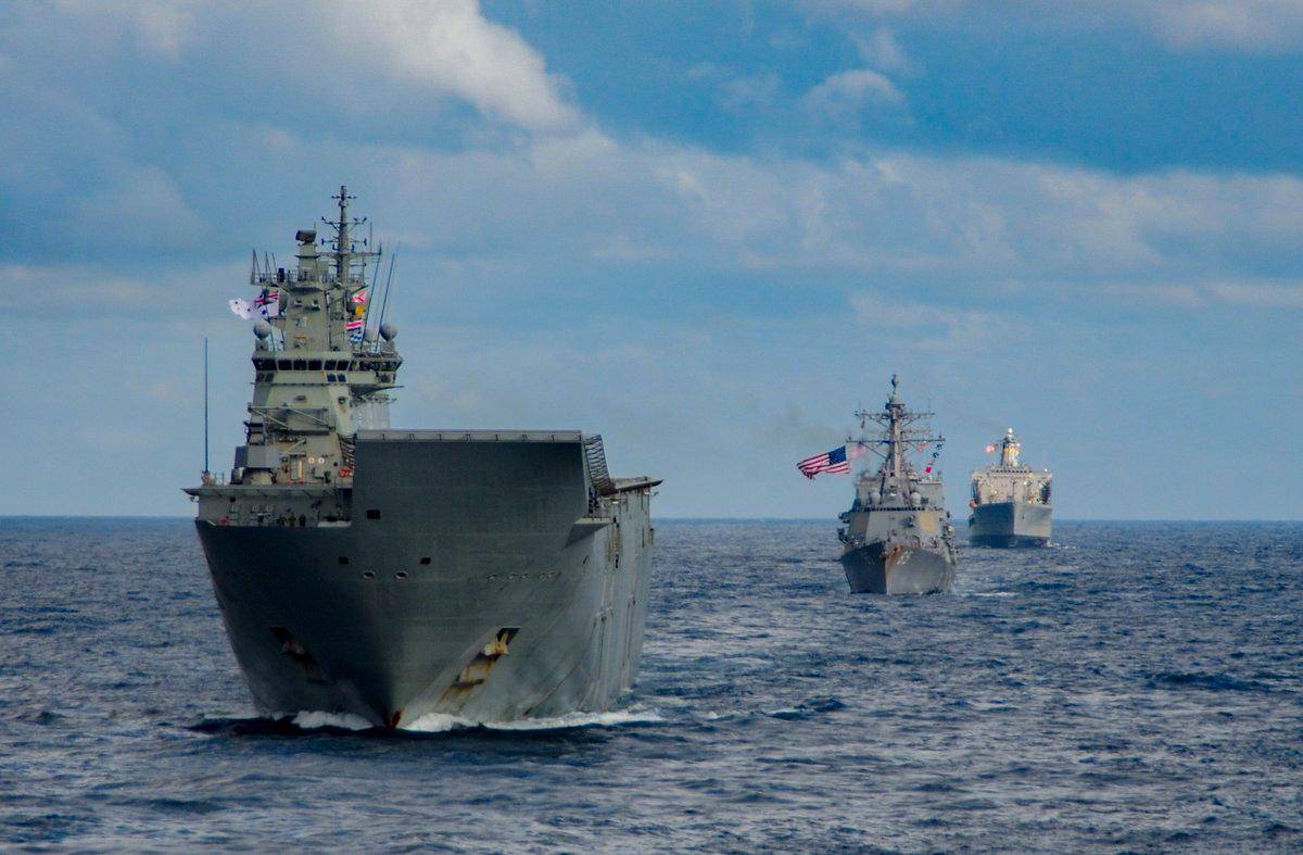 美日澳加东海军演,想秀肌肉?