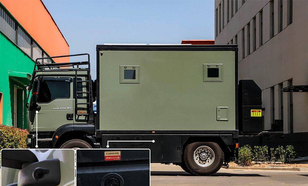 个性化定制国产重卡两驱越野房车!