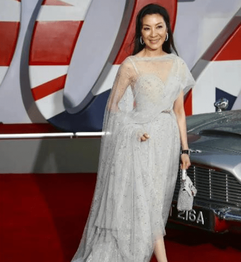 2023年5月,因为参加"浪姐"而爆红的白冰,穿着一件elie saab出席某典礼