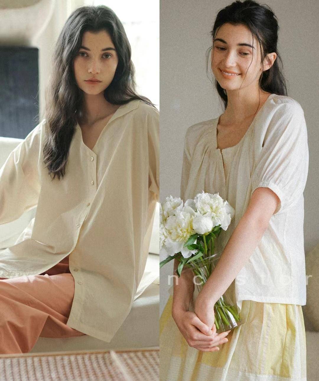 慵懒艺术法式穿搭示范,演绎休闲时尚感_风格_自然_夏天