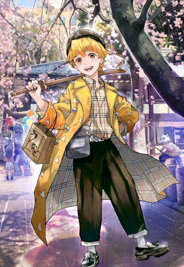 现代化风的鬼灭之刃又更新啦!大家快来一起找猪猪_同人_感觉_同志