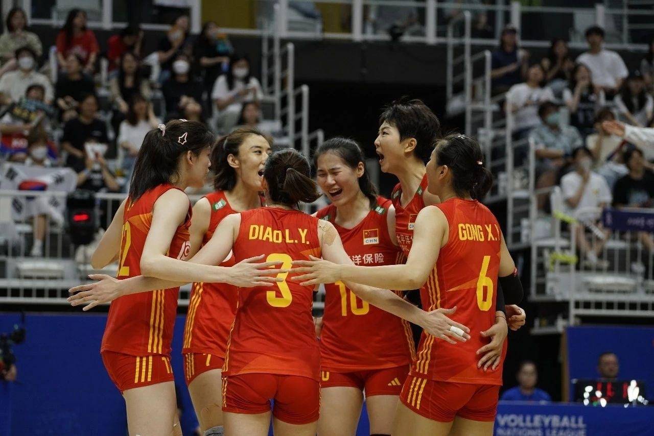 The Chinese women's volleyball team defeated the Korean women's ...