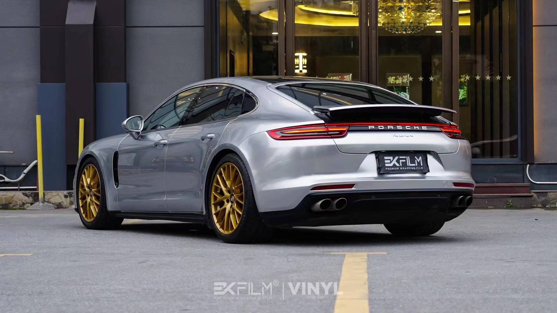 帕拉梅拉ekfilm改色膜gt银,经典耐看的冷银色系_质感_低调