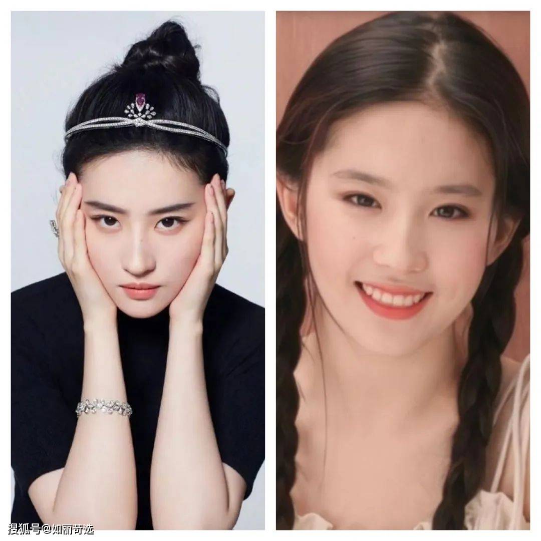 像jennie,刘亦菲,赵露思这些都是属于高颅顶的美女.