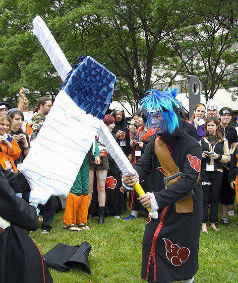 自带"特效"的火影cosplay,小樱威猛鸣人娘化,最厉害还是凯哥_漫展