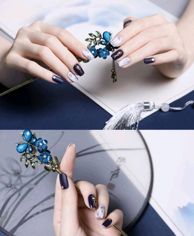 国风美甲带你开启新的一年,搭配上美美的汉服,既好看又显白_颜色_红色