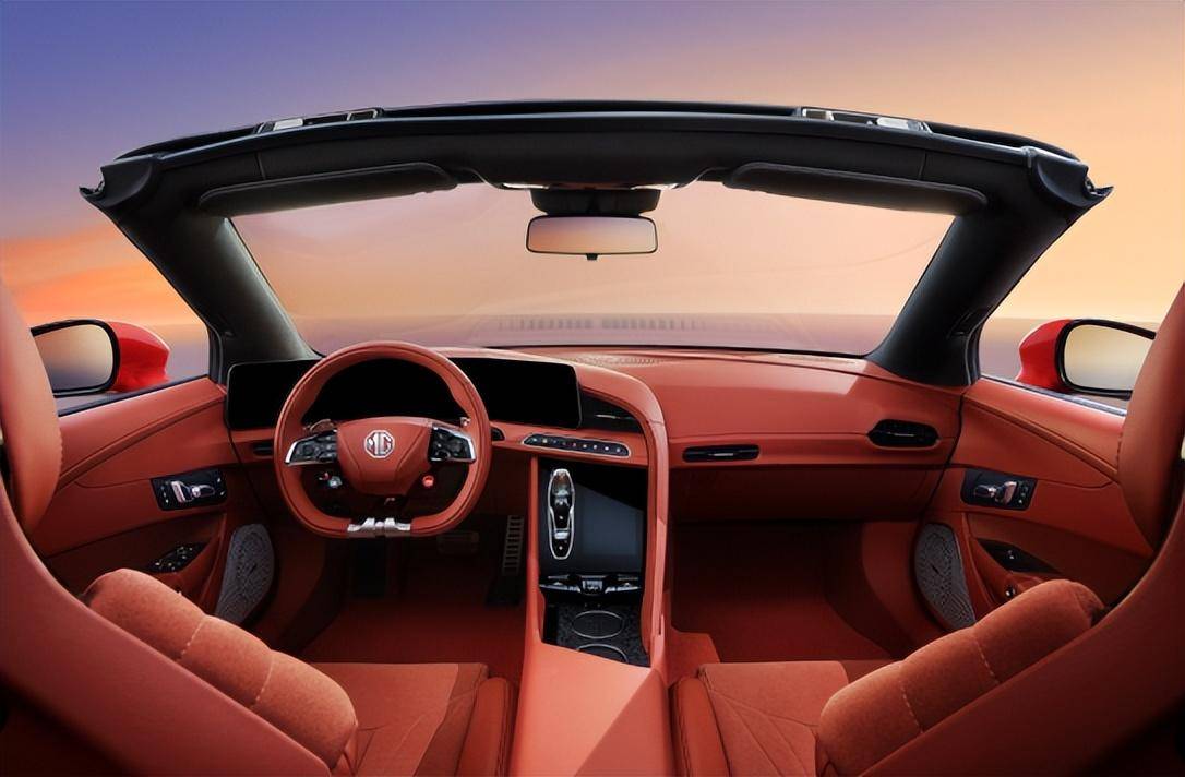 中国首款敞篷电跑mg cyberster内饰大揭秘_跑车_古德伍德_设计
