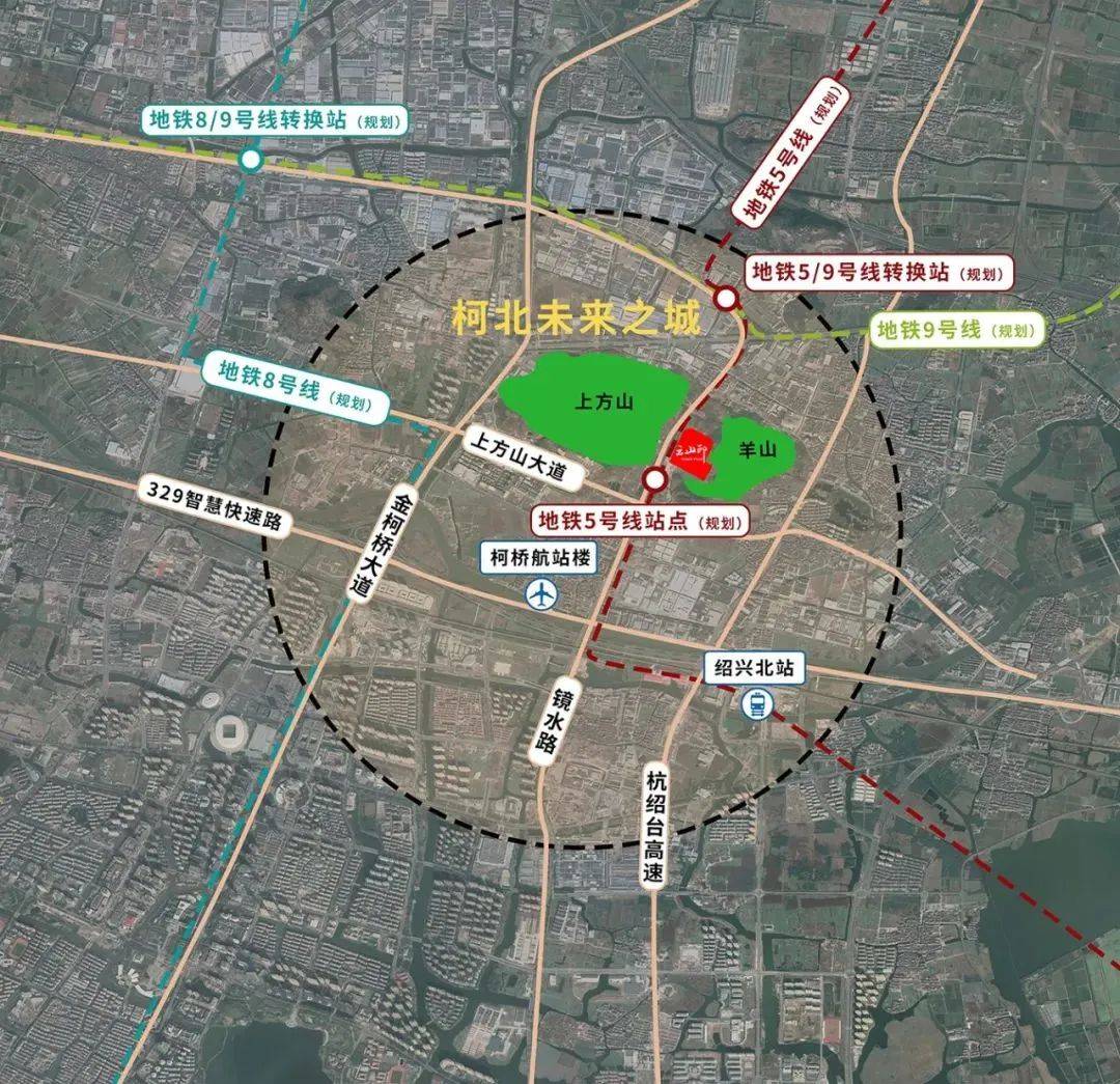 于越西路;"四纵"即金柯桥大道,镜水北路,大越北路,杭绍台高速