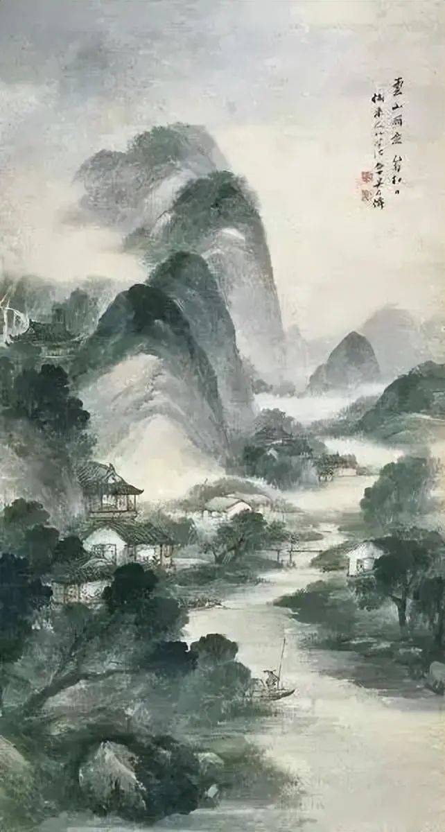 海派大家吴石仙山水画,美轮美奂!