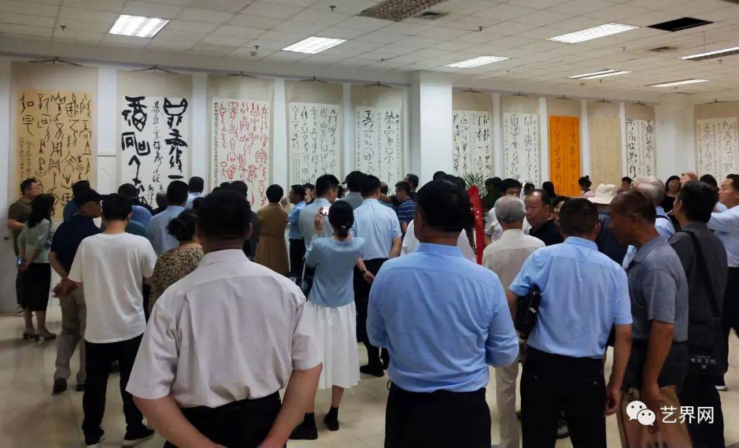 "殷契遗风"---魏峰甲骨文书法艺术展在安阳隆重开幕_中国_文化_展览