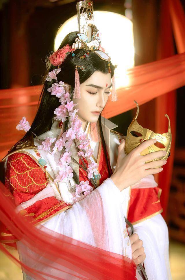 《天官賜福》角色扮演,謝憐,花城很和諧,青燈夜遊好綠_coser_戚容_自