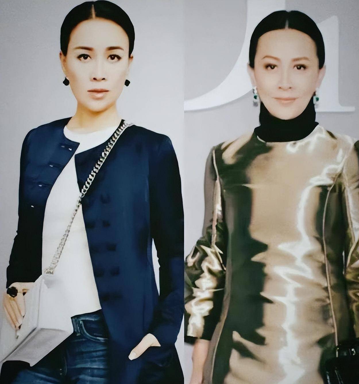 一个洋气一个土气,气质差距简直太大了_刘嘉玲_那英_章子怡