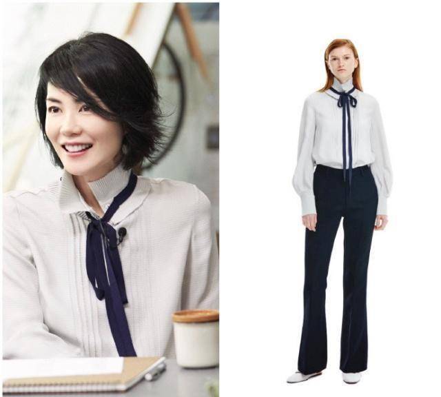 49岁的王菲黑白灰穿搭录制《国家宝藏》,路人基本款尽显知性气质_衣品