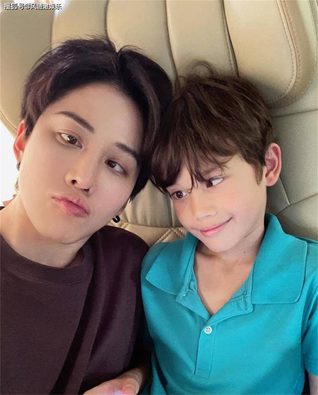 泰星mike发文庆祝儿子9周岁生日,maxwell颜值高但不像爸爸_sarah_照片