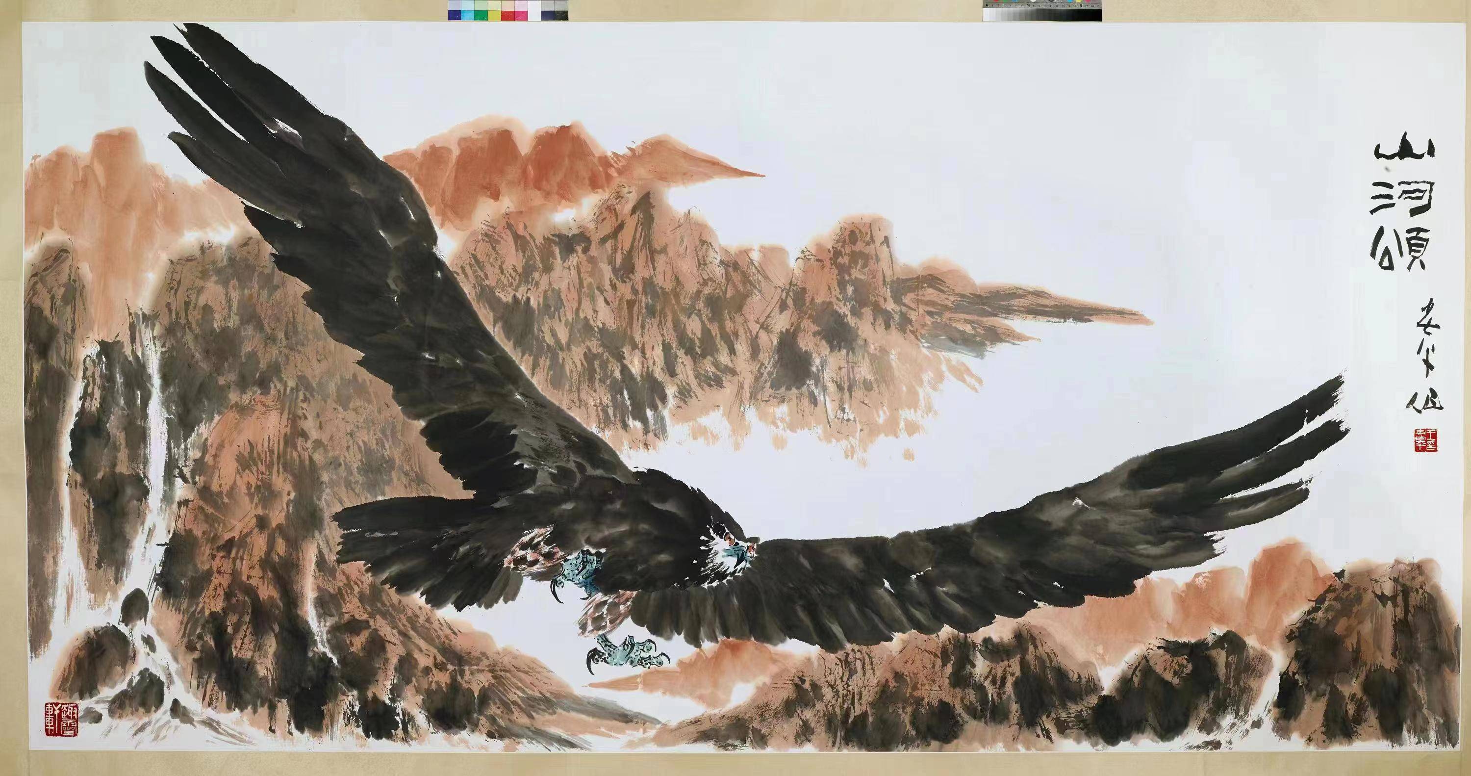 王书平在中国书画名家作品展中荣获金奖的《春曲》,则是他把音乐与