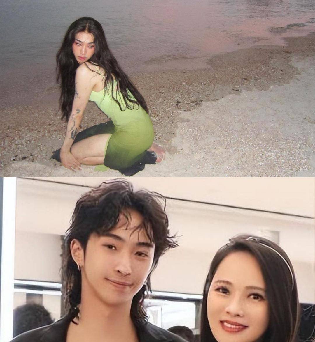 伊能静儿子扮成妖艳美人鱼 争论:真性情还是病态美?_网友_造型_女装