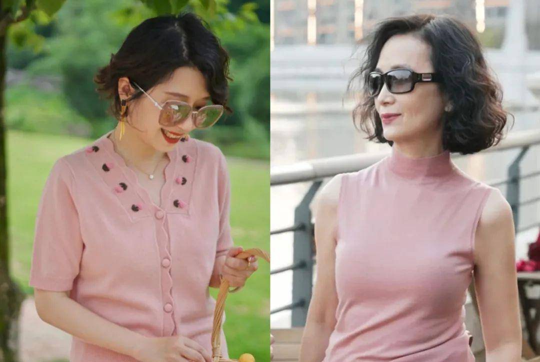 被朱琳的老年状态惊艳了,穿衣素淡,头发微卷,七十岁也高级优雅_颜色