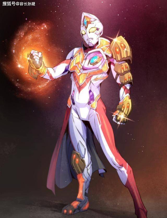 黑田朝生手绘德凯奥特曼各形态最终形态强劲型设计完爆原案_宇宙_元素