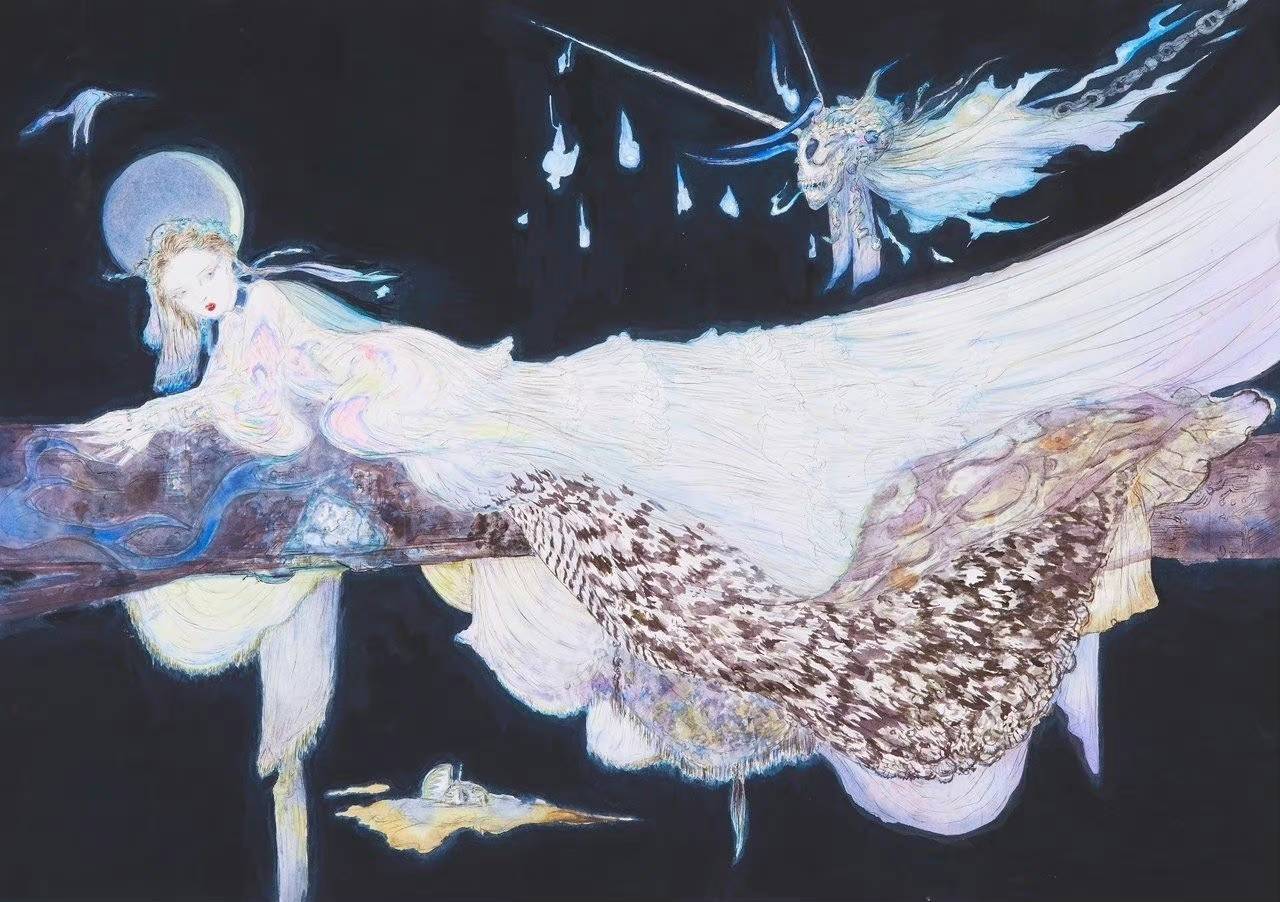 曼荼羅　天野善孝氏　画 天野喜孝 法華経画 曼荼羅 - メルカリ